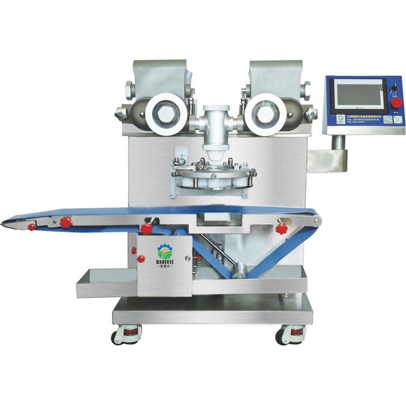 Mini máquina automática de embalaje y relleno multifuncional para molde de pastel de luna y equipo de máquina de embalaje y relleno comercial de pastel y bolón