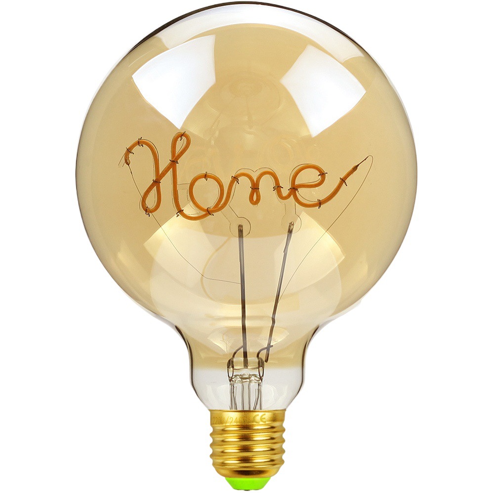 Edison bombilla carta lámpara G125 lámpara de mesa bombilla LED lámpara de filamento lámpara de modelado AMOR CASA nota musical guitarra