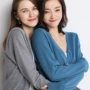 春秋v领长袖百搭开衫