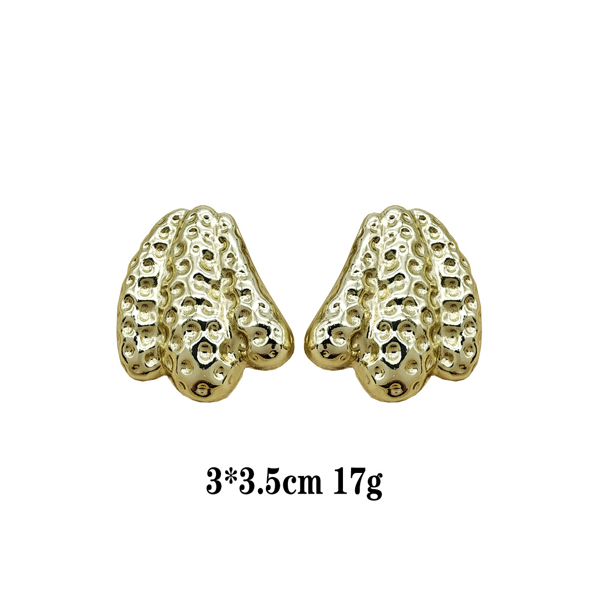 Pendientes de moda europeos y americanos Pendientes calientes Pendientes chapados en oro de lujo ligero Pendientes brillantes que no se desvanece Bola de oreja dorada transfronteriza image 27