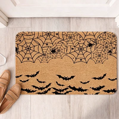 Avtomobil döşəmə paspasları — for Entrance Doors, Outdoor Doors, Shoe-Changing - zx-halloween-moment-h03-3040-silk-circle-without-overlocking