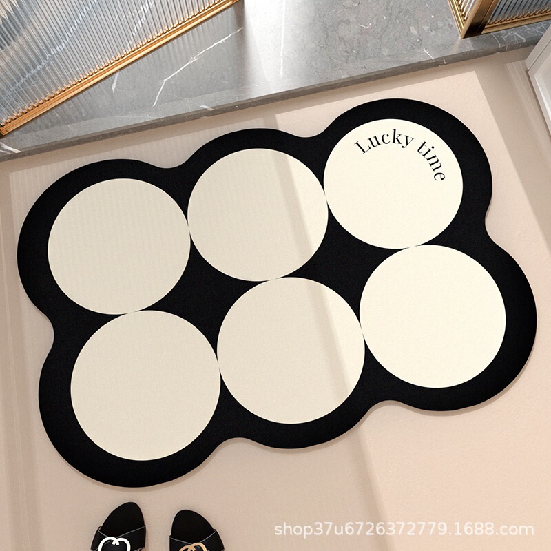 Home carpet bathroom floor mat bathroom door absorbent floor mat diatom mud bathroom non-slip easy-care floor mat