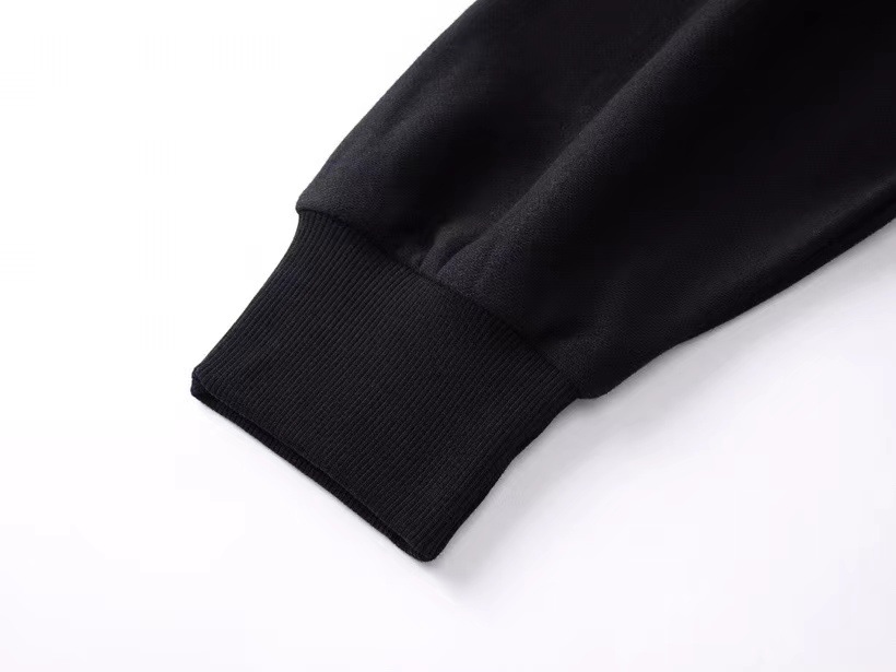 Kanye Shanghai Concert Peripheral Loose Shoulder No. 1 Printed Integrated Cut Crew Neck Sweater_viptrois.com