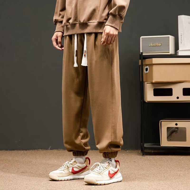 Pantalones casuales de todo fósforo pantalones casuales de pierna recta sueltos para hombre 2024 pantalones con corsé para hombre de moda