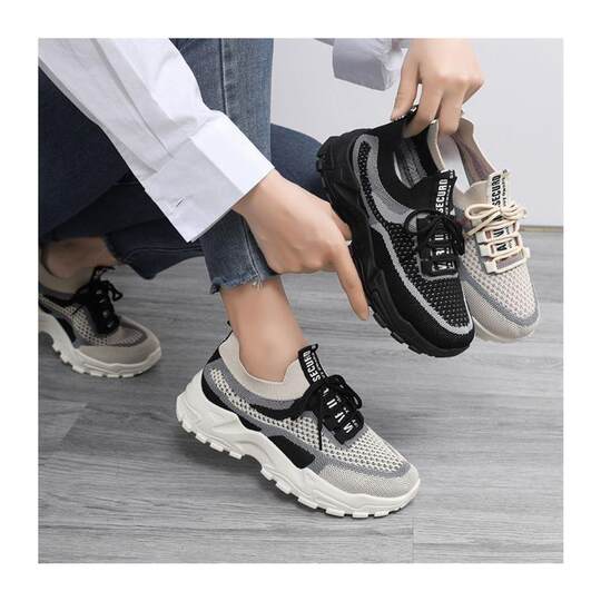 2024 New Korean Style Casual Ultra Light Women's Shoes Torre Shoes Women's Shoes Fly Woven Mesh Shoes Summer Breathable sneaker