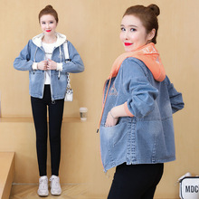 短款连帽牛仔外套女士春秋2025年新款春季韩系百搭夹克牛仔衣外套
