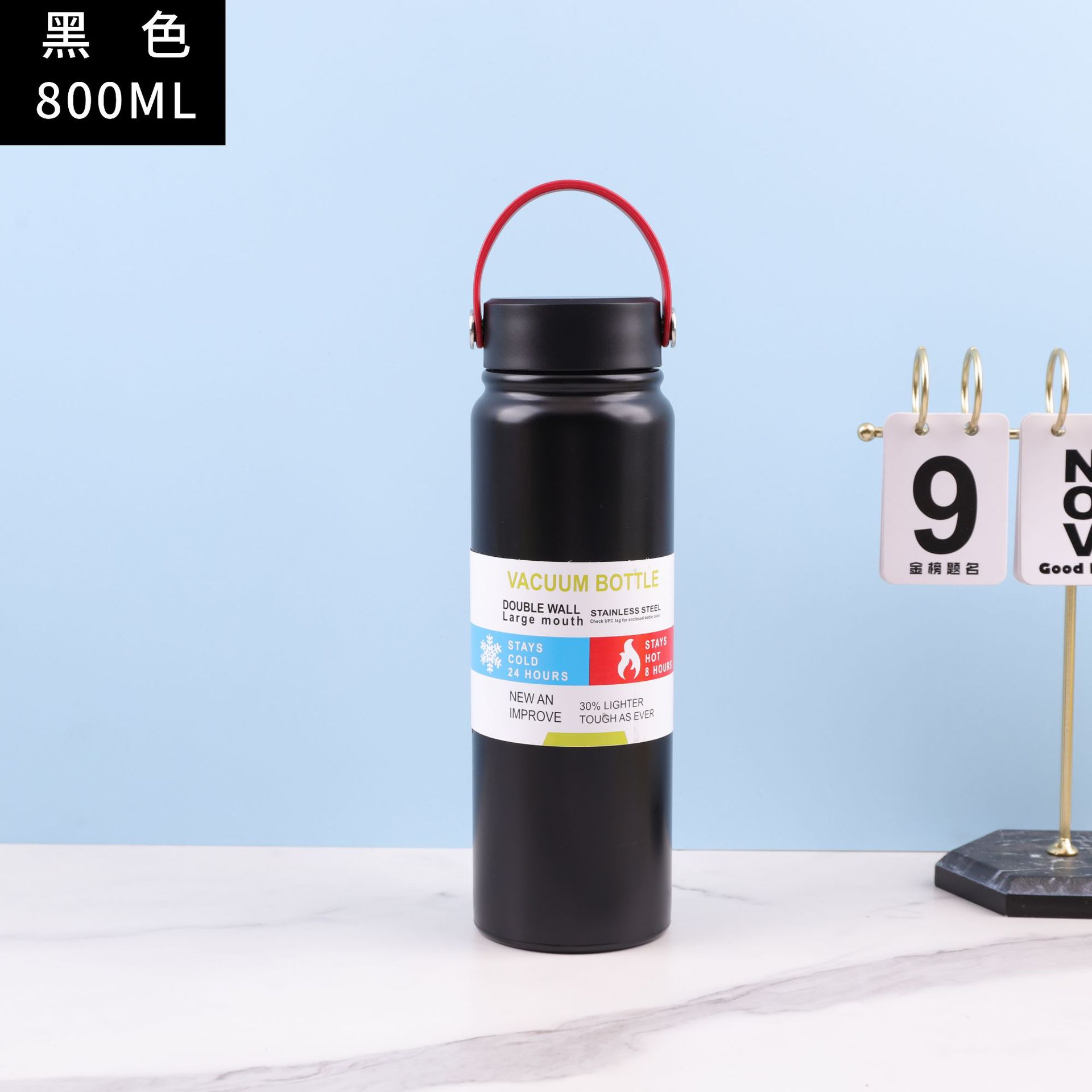 Olla espacial portátil de acero inoxidable 304 de doble capa de comercio exterior, olla deportiva portátil para automóvil al aire libre de gran capacidad