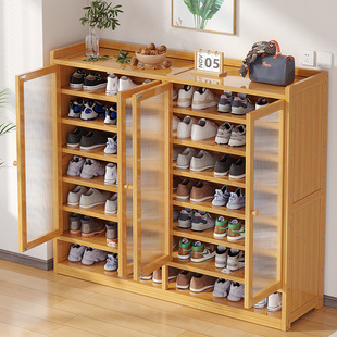 Entrance Integrated Cabinet Narrow Cabinet Home Door Multi-Layer Dustproof Simple Shoe Cabinet Tall Vertical Shoe Rack Entry Shoe Rack