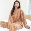 Pure color jacquard coffee color