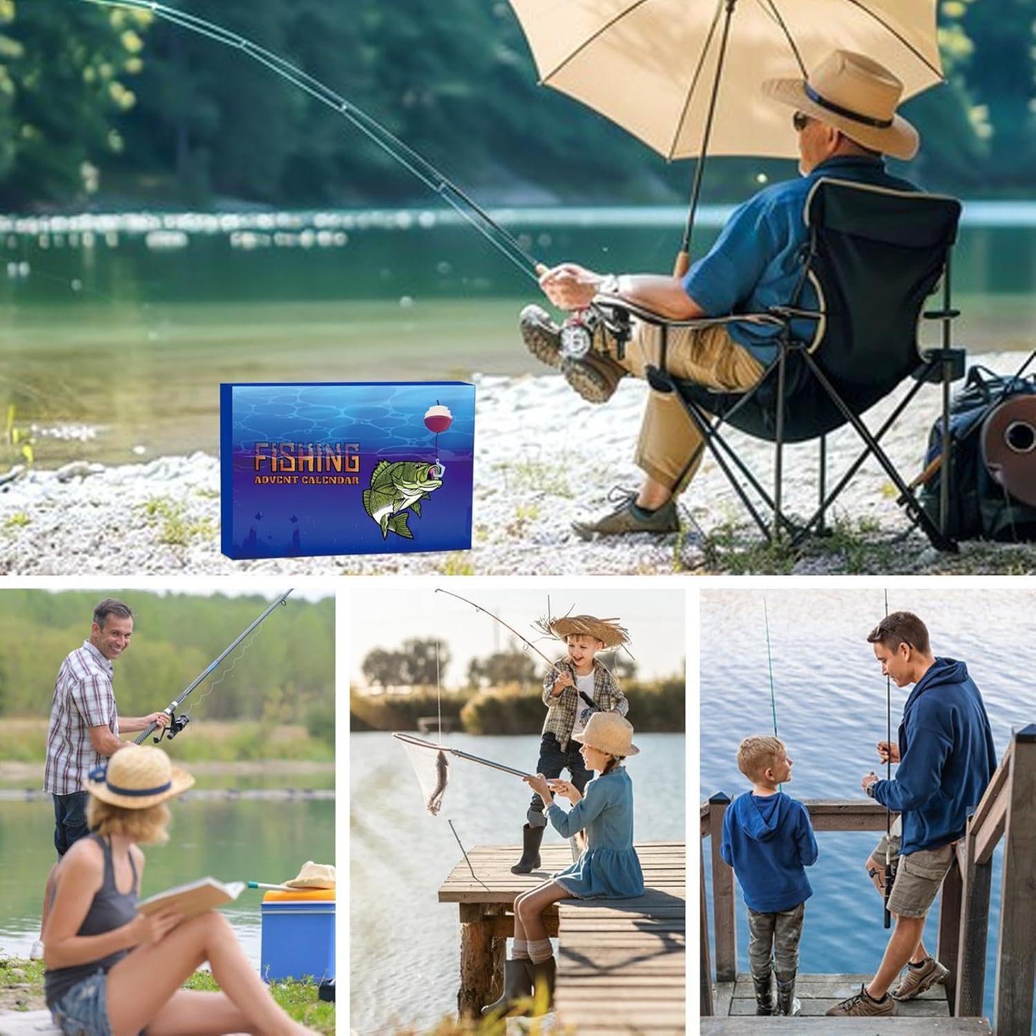 Christmas countdown fishing tackle set