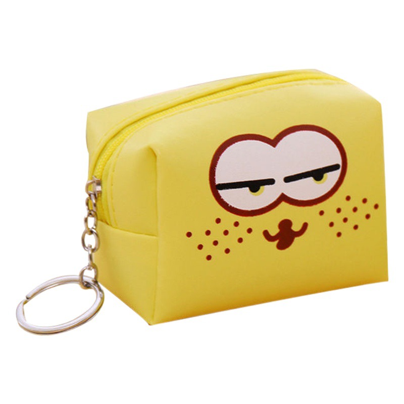 Corea del Sur de las mujeres mini monedero creativo corto portátil lindo divertido octogonal cuero cremallera estudiante moneda bolsa
