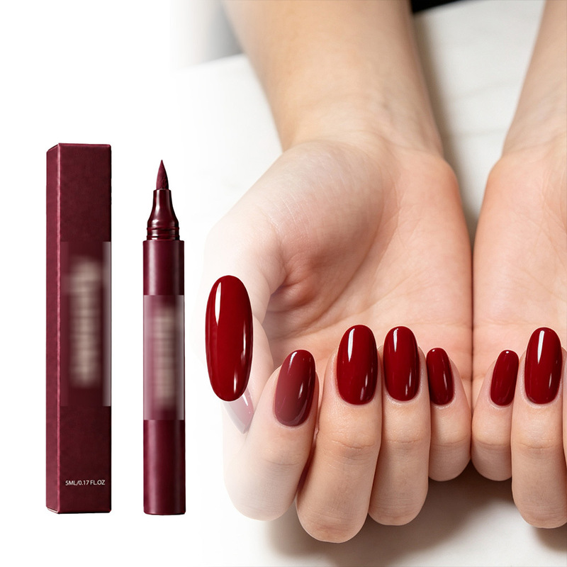 Nail Art Painting Pen (Wine Red) Multi-occasion Nail Art Painting Smooth Convenient Fashionable Vibrant Colors Nail Art Painting Pen (Wine Red) Multi-occasion Nail Art Painting Smooth Convenient Fashionable Vibrant Colors