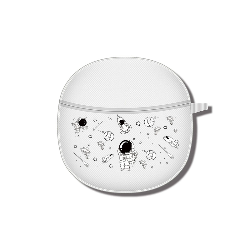 Compatible wireless headphones, transparent creative cartoon protective case, bluetooth