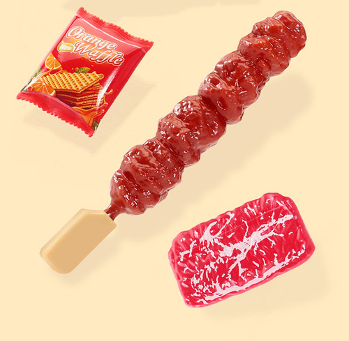 Manufacturer wholesale bulk hamburger bread steamer snacks barbecue ice cream desserts children's play house gourmet toys