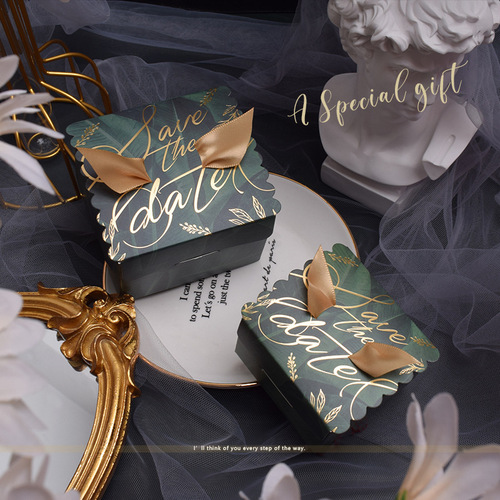 New European style ins wedding supplies square wedding candy box creative wedding bridesmaid gift gift candy box