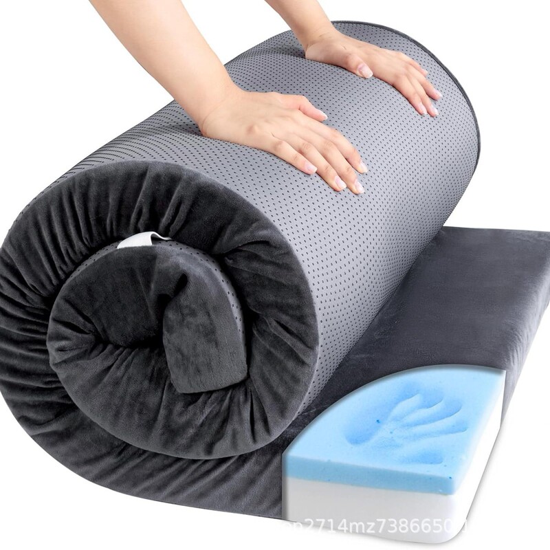 Waterproof Memory Foam Camping Mattress Portable Rolling Mattress for Travel Truck Bed Tent Waterproof Memory Foam Camping Mattress Portable Rolling Mattress for Travel Truck Bed Tent