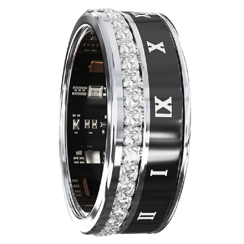 Fashionable universal smart ring, tracks heartbeat, monitors oxygen level