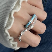 S925���y��Ȼ��ˮ����ʯ�y�鷽�KС����ָ���b�O���䵭�L�ճ��ٴ�