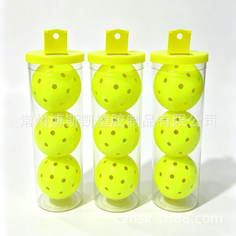 Pickleball 40/48-hole pickleball ball, factory professional competition PE molded ball with tube