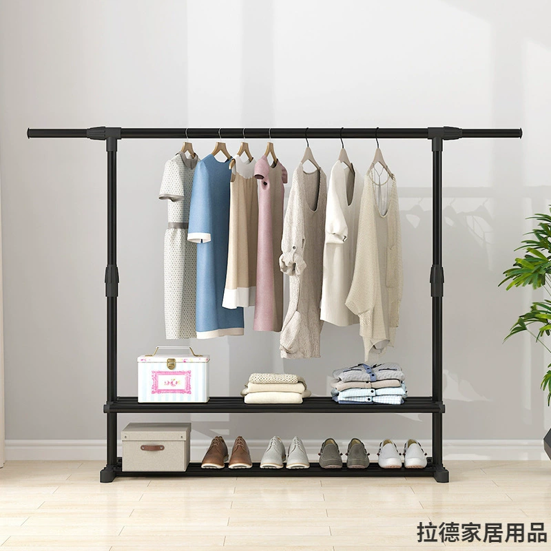 Сушилка для одежды напольная телескопическая складная съемная простая двухстоечная внутренняя вешалка для одежды балконная подвесная сушилка для одежды