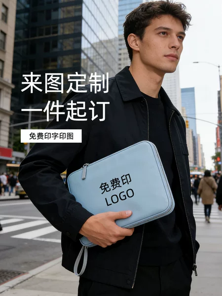 Simple and Portable Pu 10.9inch Tablet Computer Bag, Waterproof and Non-Slip, Suitable for Handheld Storage, with Logo Printing Available