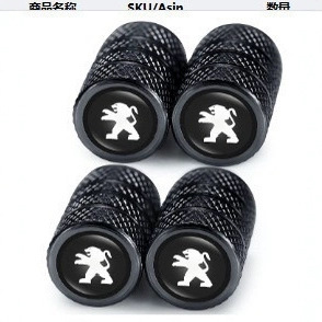Cross-Border Car Tire Valve Core Cap, Aluminum Alloy Valve Cap, Personalized Logo Valve Core Cap, Universal