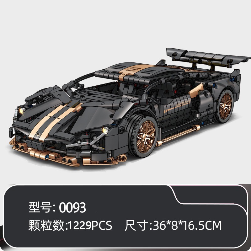Compatible con partículas pequeñas Cybor Lamborgh Porsche coche deportivo control remoto China bloques de construcción juguetes para niños ensamblaje coche de carreras chico