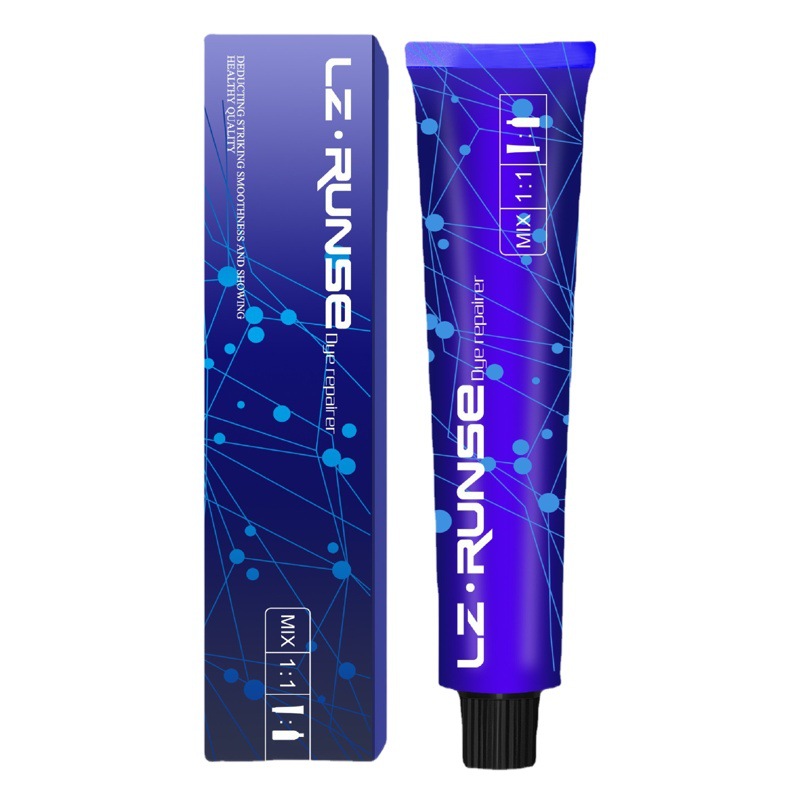 Gaoyou blue colorful milk tea gray brown single hair cream hair dye blue gray purple gray blue black speed blue wholesale