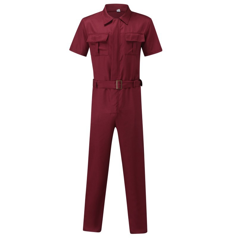 Men's Cargo Jumpsuit Casual Jumpsuit Belt Jumpsuit_voghion.com