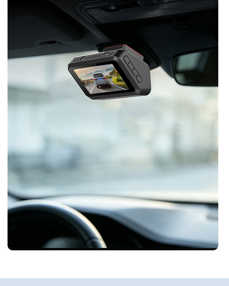 Y HD 4K Dash Cam with front and rear dual recording, mobile app connectivity, 3inch IPS screen, loop recording, car equipment