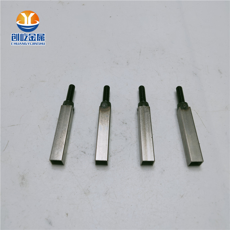 50空管焊螺丝五金配件加工充气控制阀配件 8*8方通喷漆治具连接管