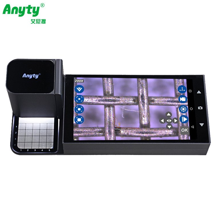 艾尼提Anyty筛网检测显微镜 孔径、线径可测量电子放大镜拍照录像