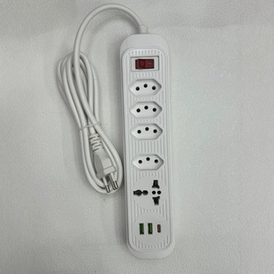 Direct selling foreign trade export for Brazil 3/4/5/bit multi-function extension cord wiring board with wire universal hole arrangement