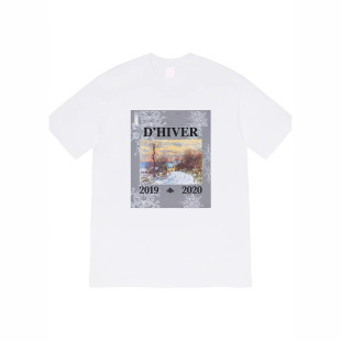 19FW D'HIVER TEE �����D��ӡ�����޶�����Ů��T�����������
