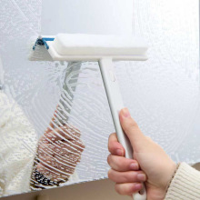 日式手持玻璃刮二合一百洁布双面擦家用擦玻璃神器刮水器清洁工具