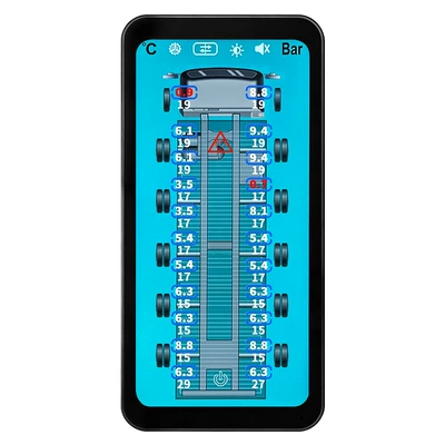 Tire pressure monitoring system: High-Precision Large Screen, 2026 New Model