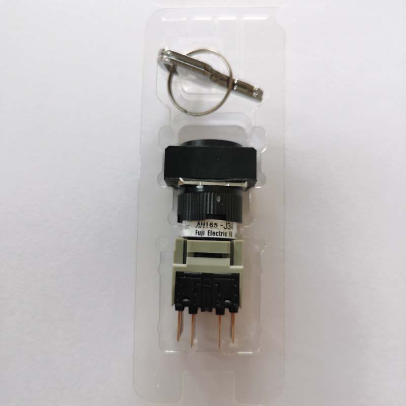 全新原装日本富士FUJI带钥匙按钮开关AH165-J3A22A J3A11A J3A33A