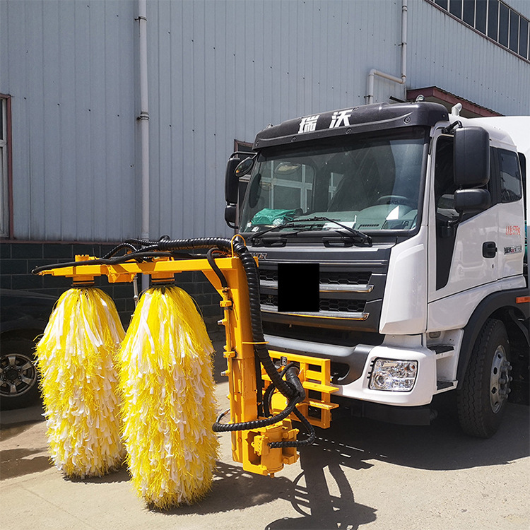 洒水车安装自动车载式护栏清洗设备 高速养护防撞环卫清洗滚刷