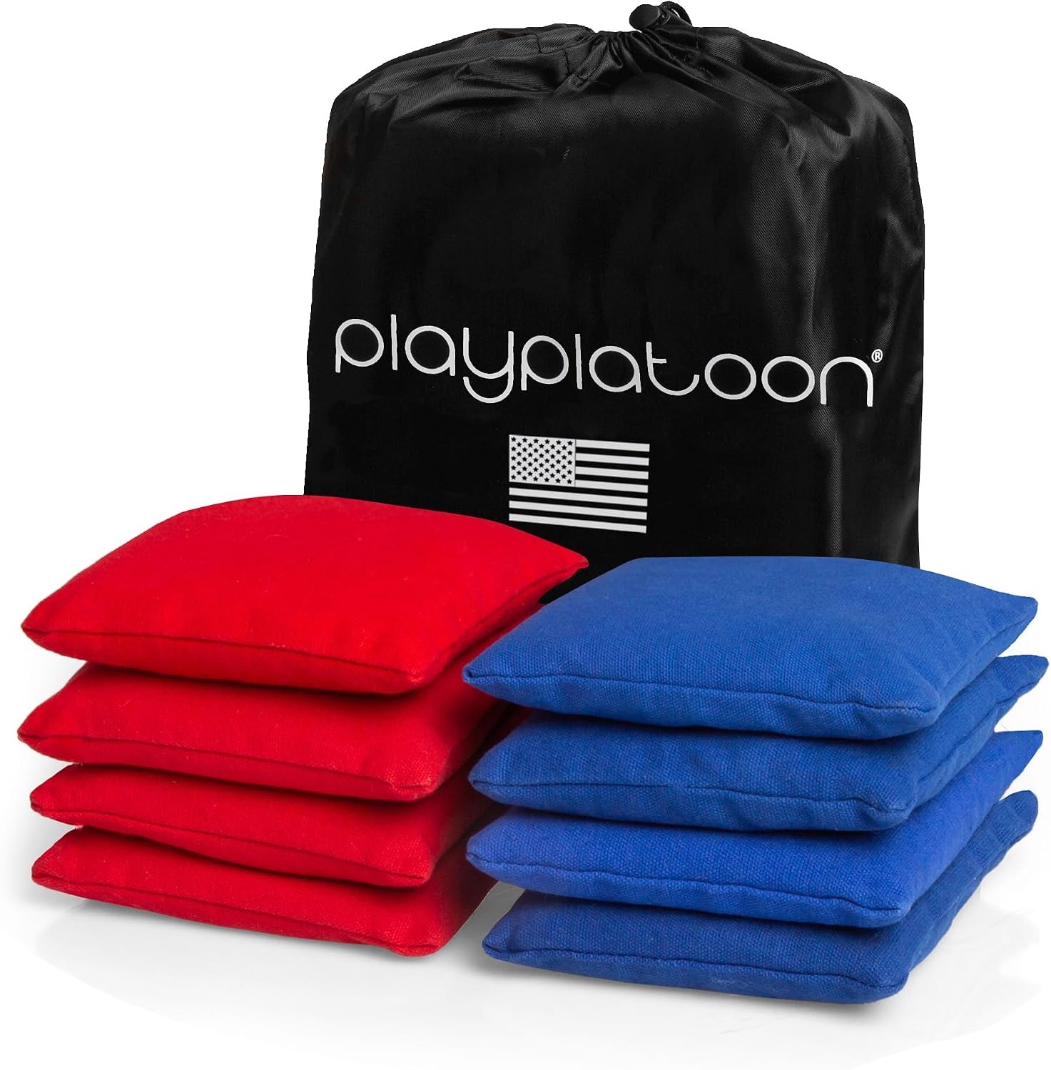 Play Platoon 沙包袋 8 件套规定尺寸和重量鸭布 | 防风雨鸭布玉