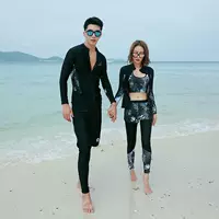 Южная Корея Дайвинг-костюм для родителей и детей, купальник с длинным рукавом, Солнцезащитный повседневный костюм для серфинга, консервативная семейная одежда, купальник