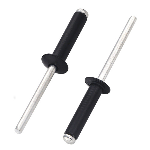 【m2.4m3m3.2m3.5m4m5m6m6.4】Aluminum round head blind rivet black open type aluminum rivet