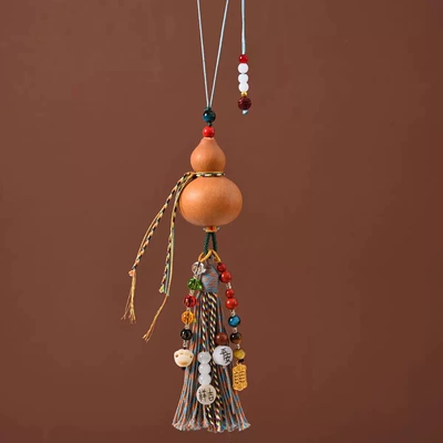 Car hanging Tassel Car Hanging Ornament for - good-luck-gourd-car-hanger-blue-model