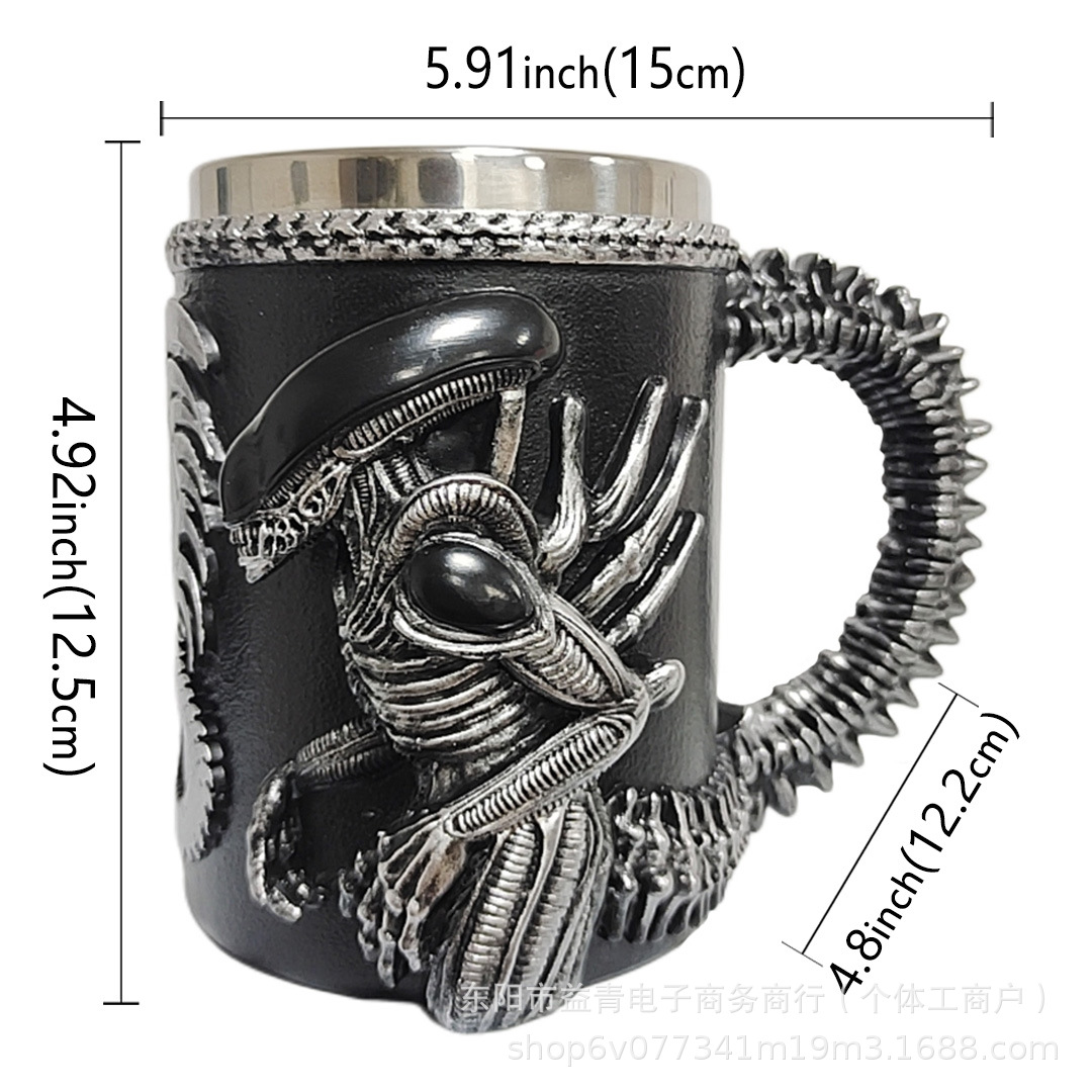 Cross-border Dual Dragon Collector 's Mug Retro Caza de perro Duck Coffee Mug Hunter