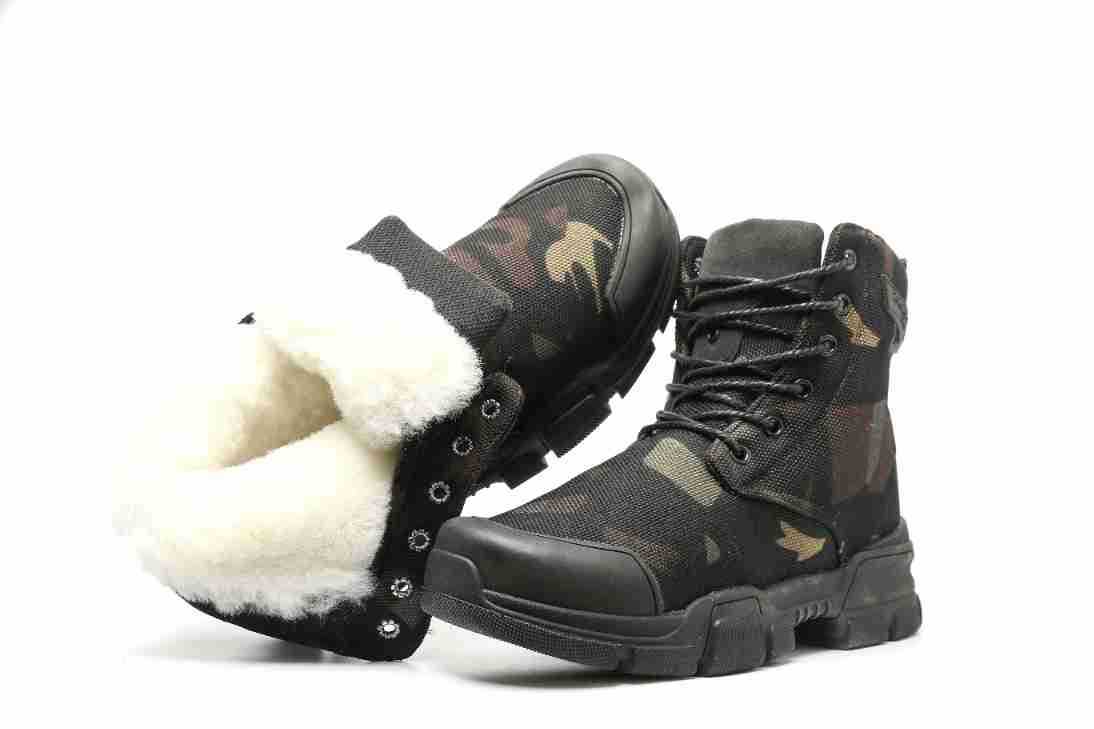 위장 울 부츠
