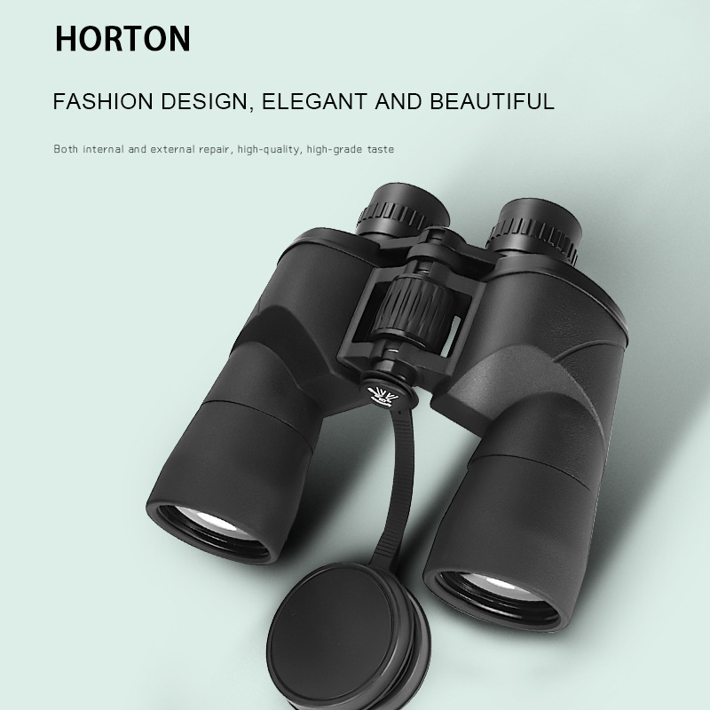 批发 霍顿10X50双筒望远镜大目镜广角高倍高清微光夜视演唱会旅游