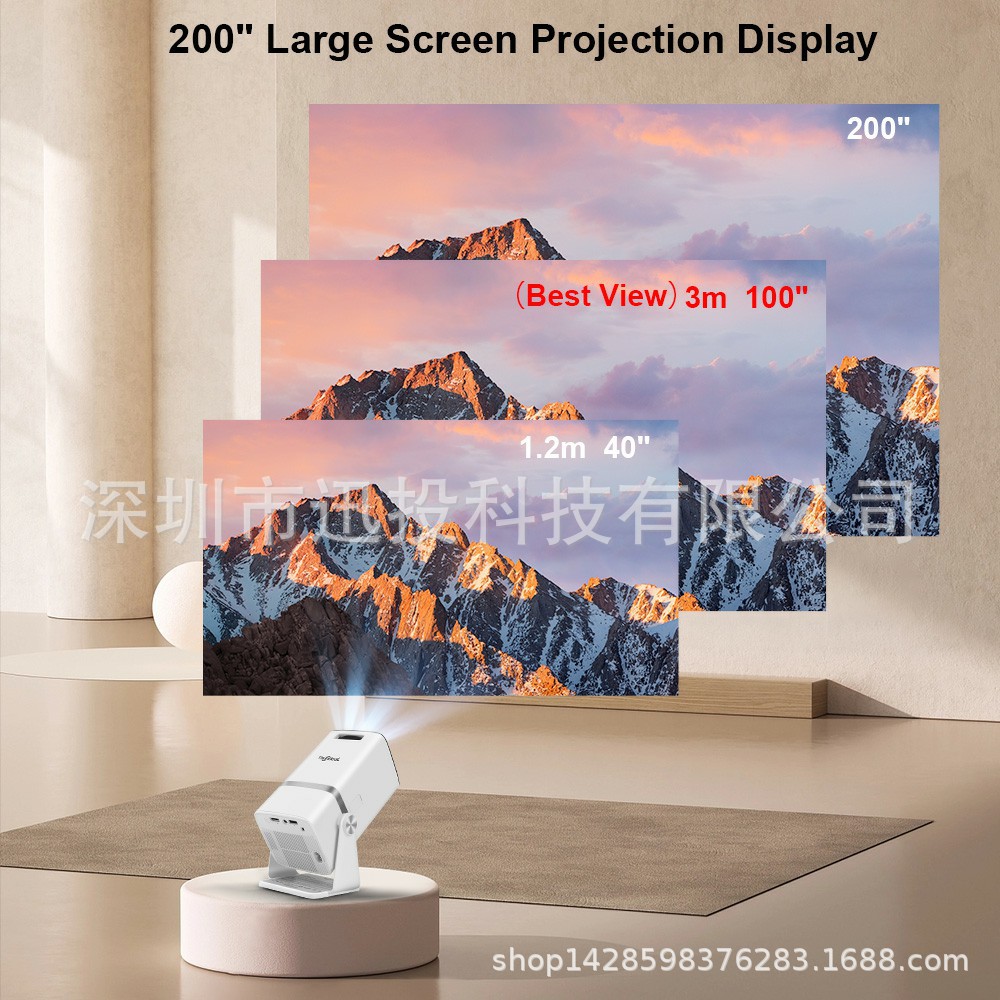 4K Full HD Projektor FHD TD80W Android WiFi 3D Heimkino tragbarer Strahlenprojektor