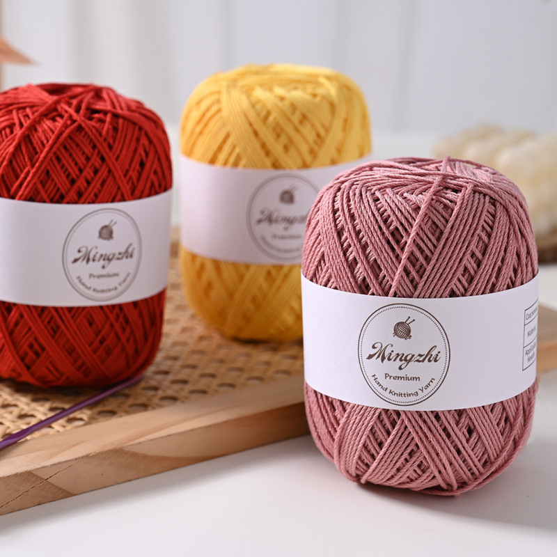 1.2mm round strand organza yarn mixed fiber 70g handmade weaving thread hat bag DIY material kit manufacturer