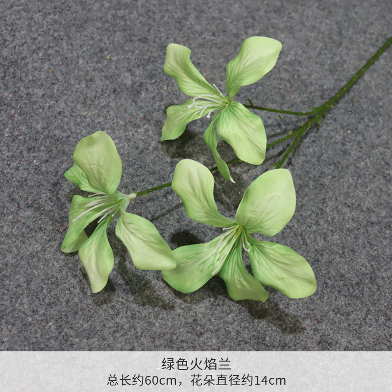 Azul llameante verde