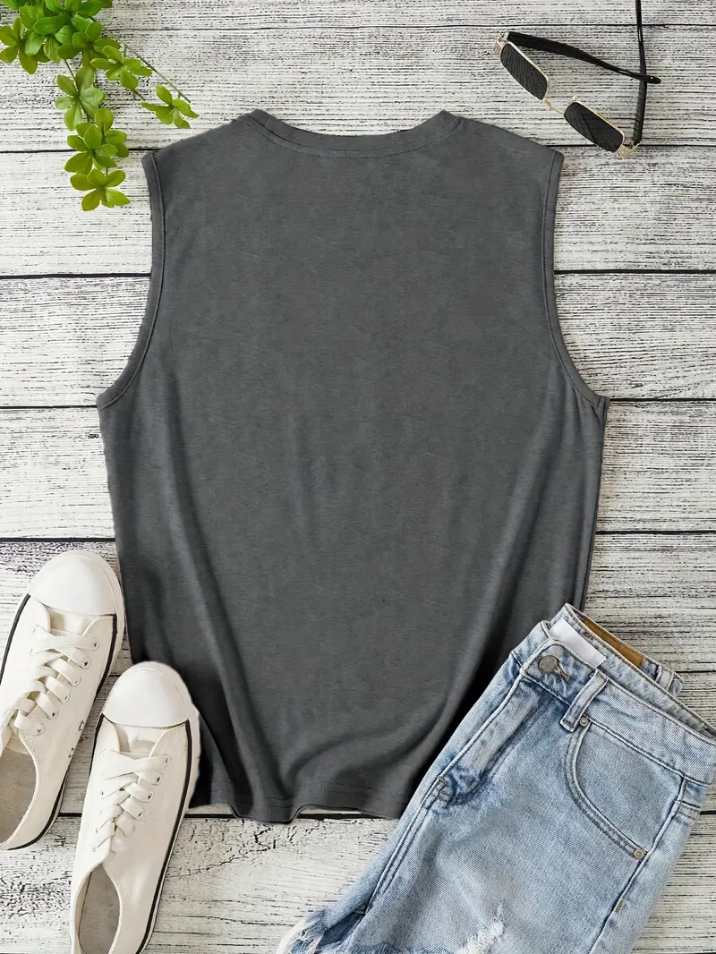 Canotta donna girocollo senza maniche versatile top estivo_voghion.com