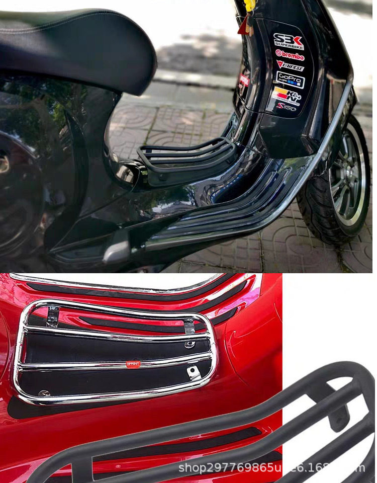 Suitable for VESPA modified grill rack for Sprint Spring 150 GTS300 GTV, electroplated barbecue rack
